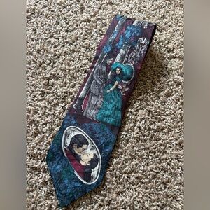 American Film Vintage Mens Silk Tie Gone With The Wind Clark Gable Vivian Leigh